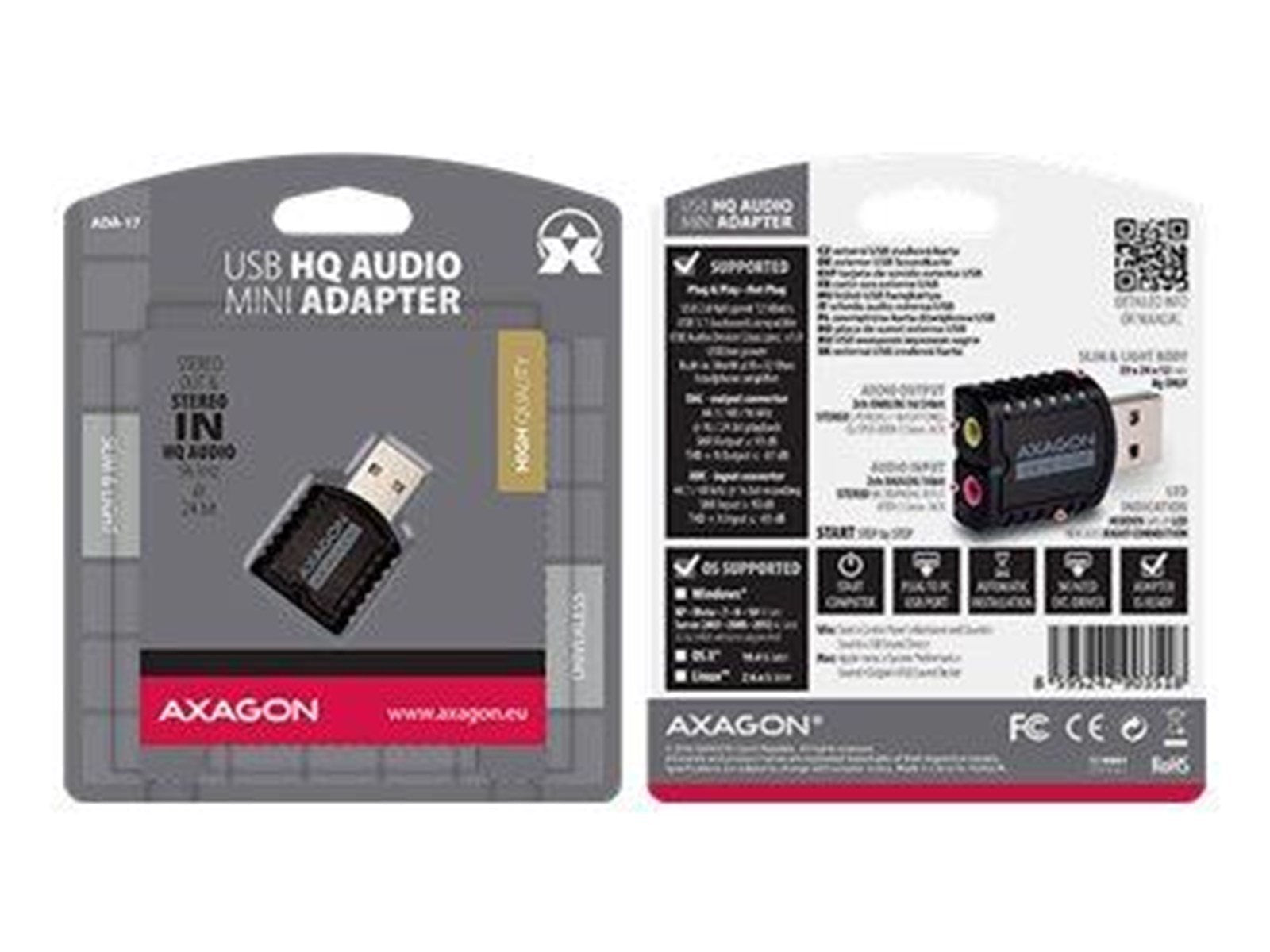 AXAGON ADA-17 - sound card