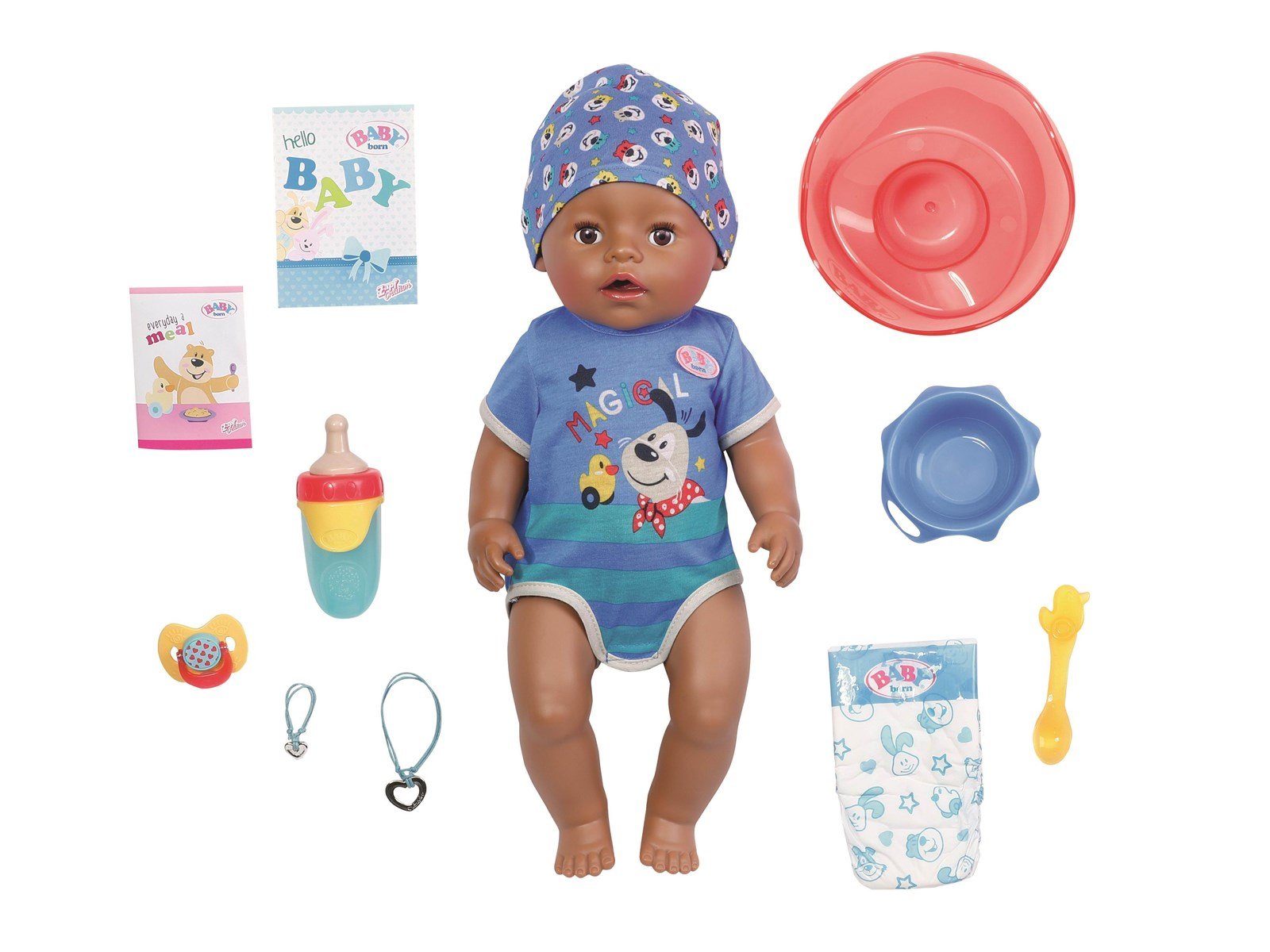 Baby Born Magisches Junge Puppe mit Braunen Augen 43 cm