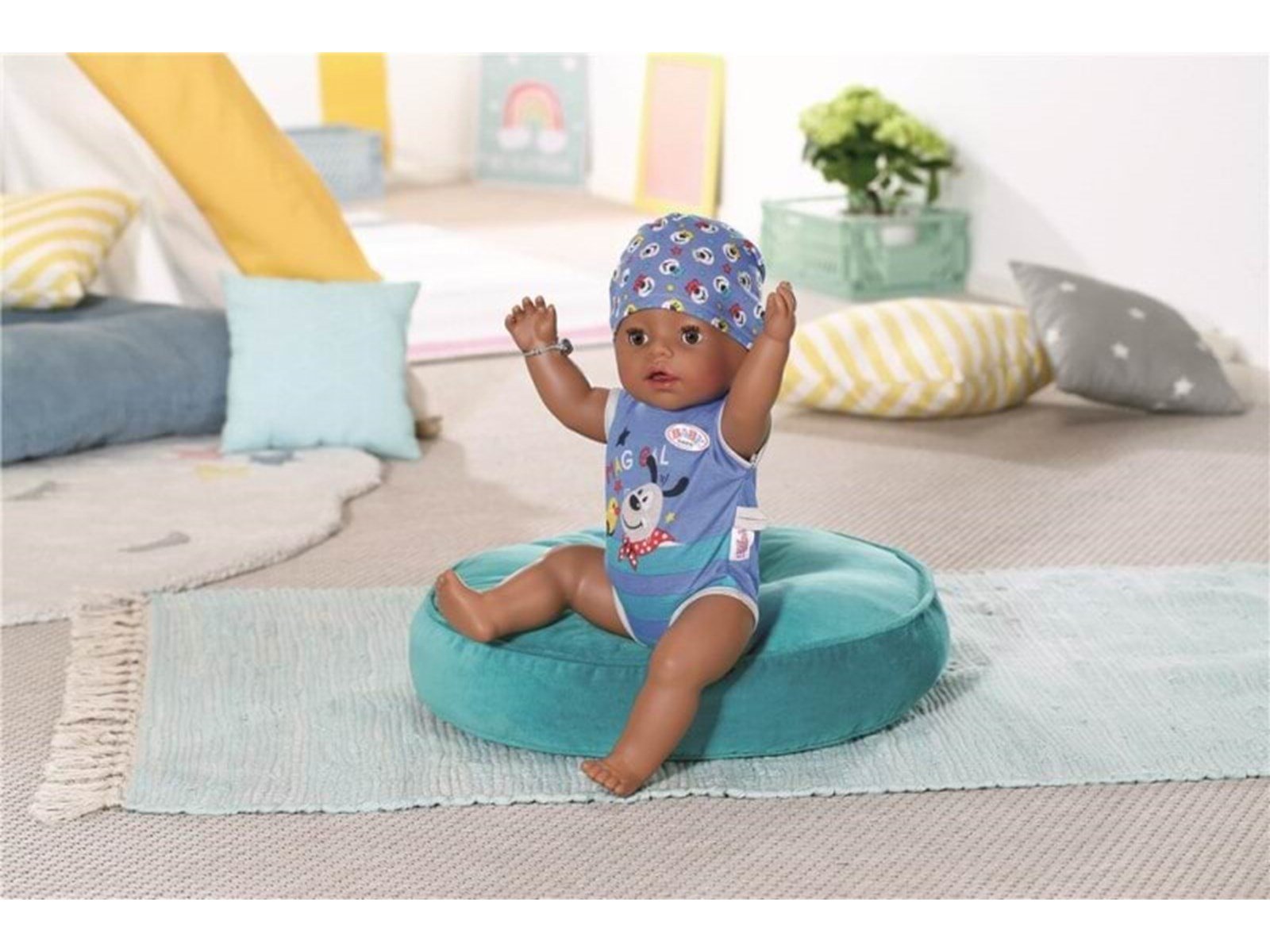 Baby Born Magisches Junge Puppe mit Braunen Augen 43 cm