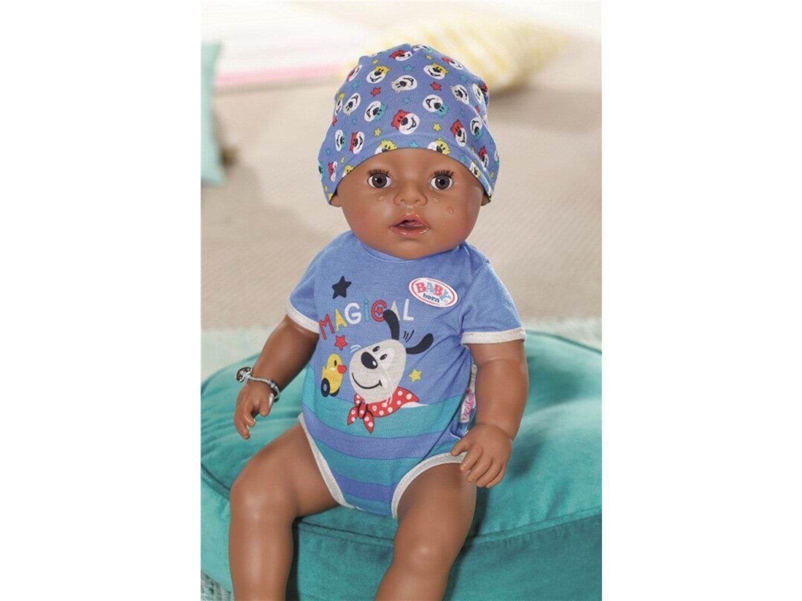 Baby Born Magisches Junge Puppe mit Braunen Augen 43 cm