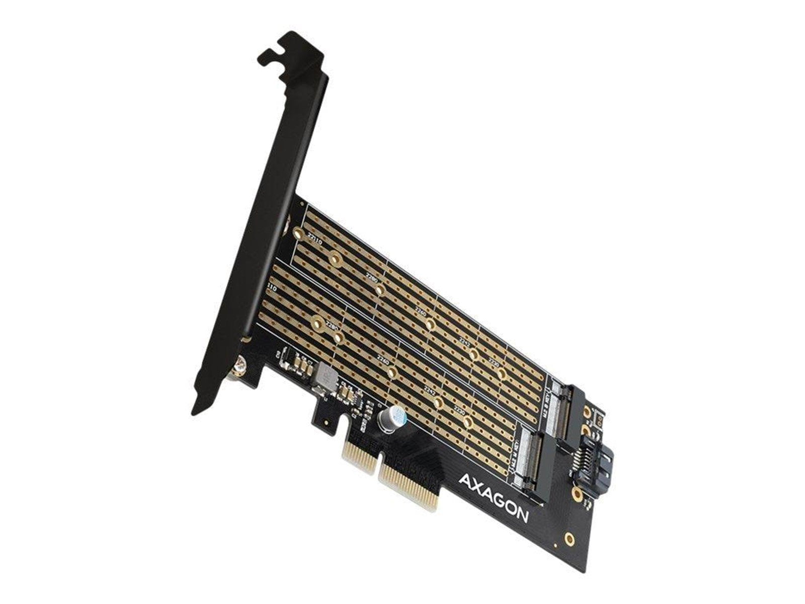 AXAGON PCEM2-D - storage controller - M.2 NVMe Card / SATA 6Gb/s - PCIe 3.0 x4