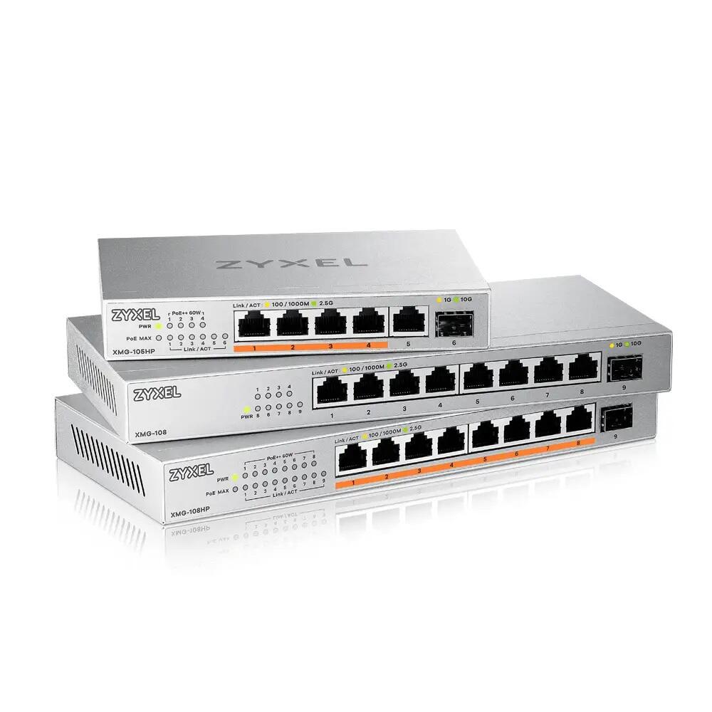 Zyxel Switch 6-Port MultiGig 5x 2.5G + 1x 10G SFP+ L2