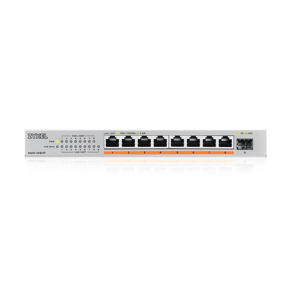 Zyxel Switch 9-Port MultiGig 8x 2.5G + 1x 10G SFP+ L2