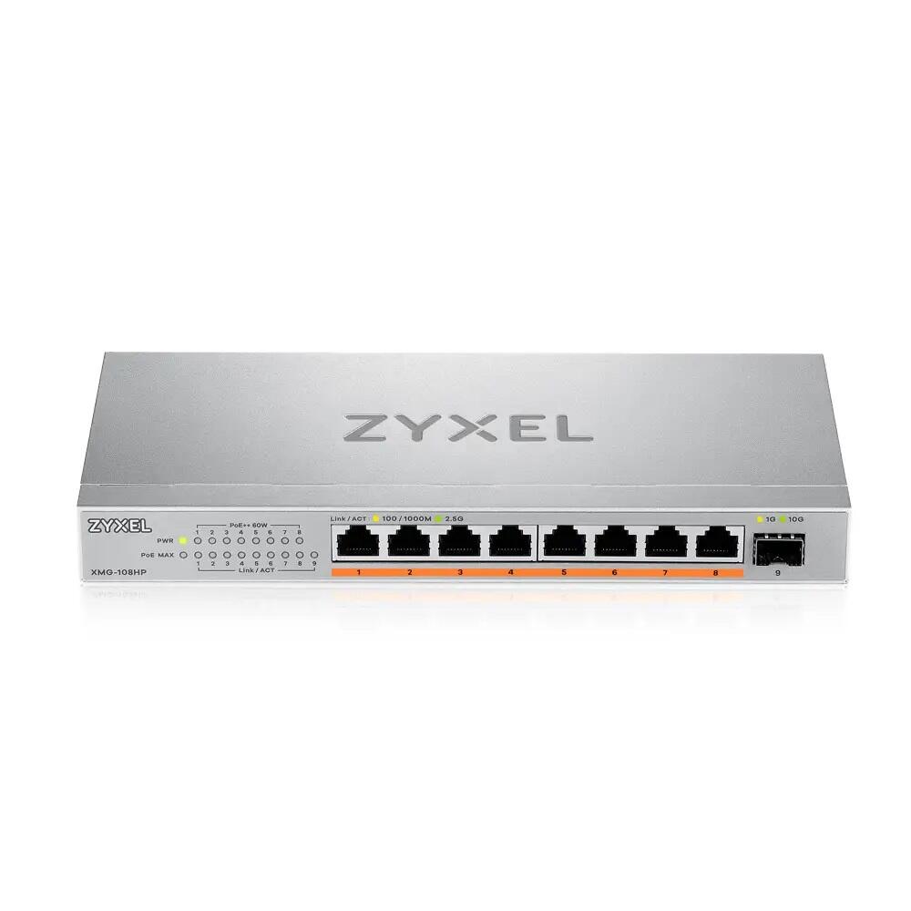 Zyxel Switch 9-Port MultiGig 8x 2.5G + 1x 10G SFP+ L2