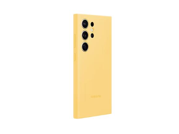 Samsung Silicone Case für das Galaxy S24 Ultra (Yellow)