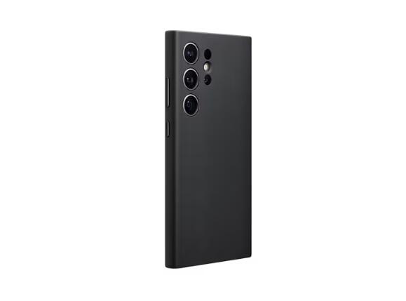 Samsung Hochuen Vegan Leather Case für das Galaxy S24 Ultra (Black)