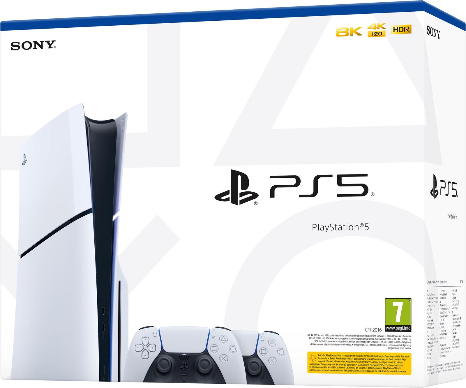 Sony Playstation 5 Slim Bundle Disc-Edition D-Chassis weiß inkl. zweiten DualSense Controller weiß