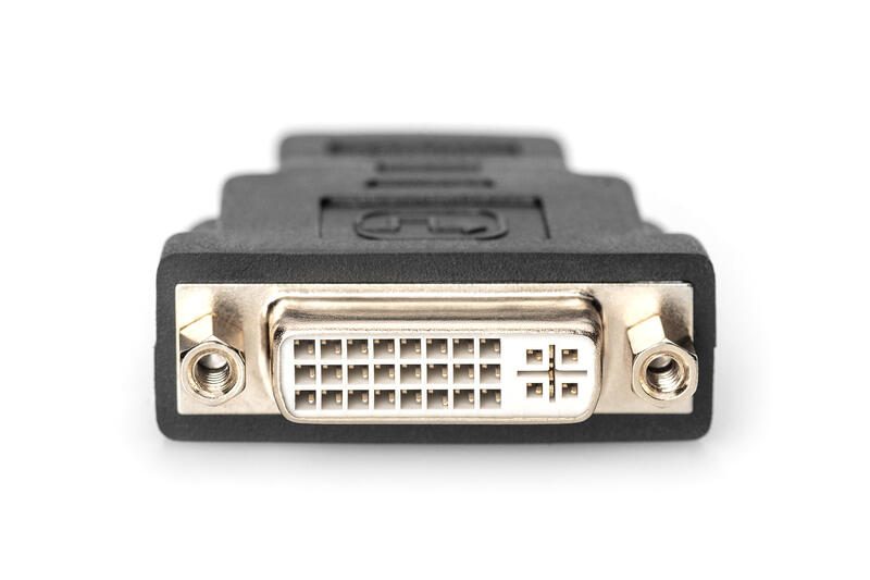 DIGITUS HDMI Adapter Typ A - DVI-I(24+5) St/Bu, Full HD, schwarz