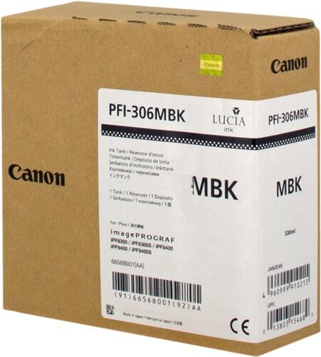 Canon Original PFI-306MBK Druckerpatrone - schwarz matt 330ml