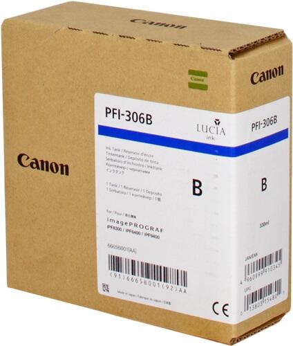 Canon Original PFI-306B Druckerpatrone - blau 330ml