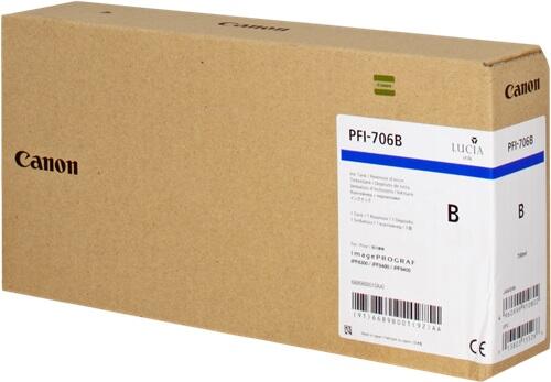 Canon Original PFI-706B Druckerpatrone - blau 700ml