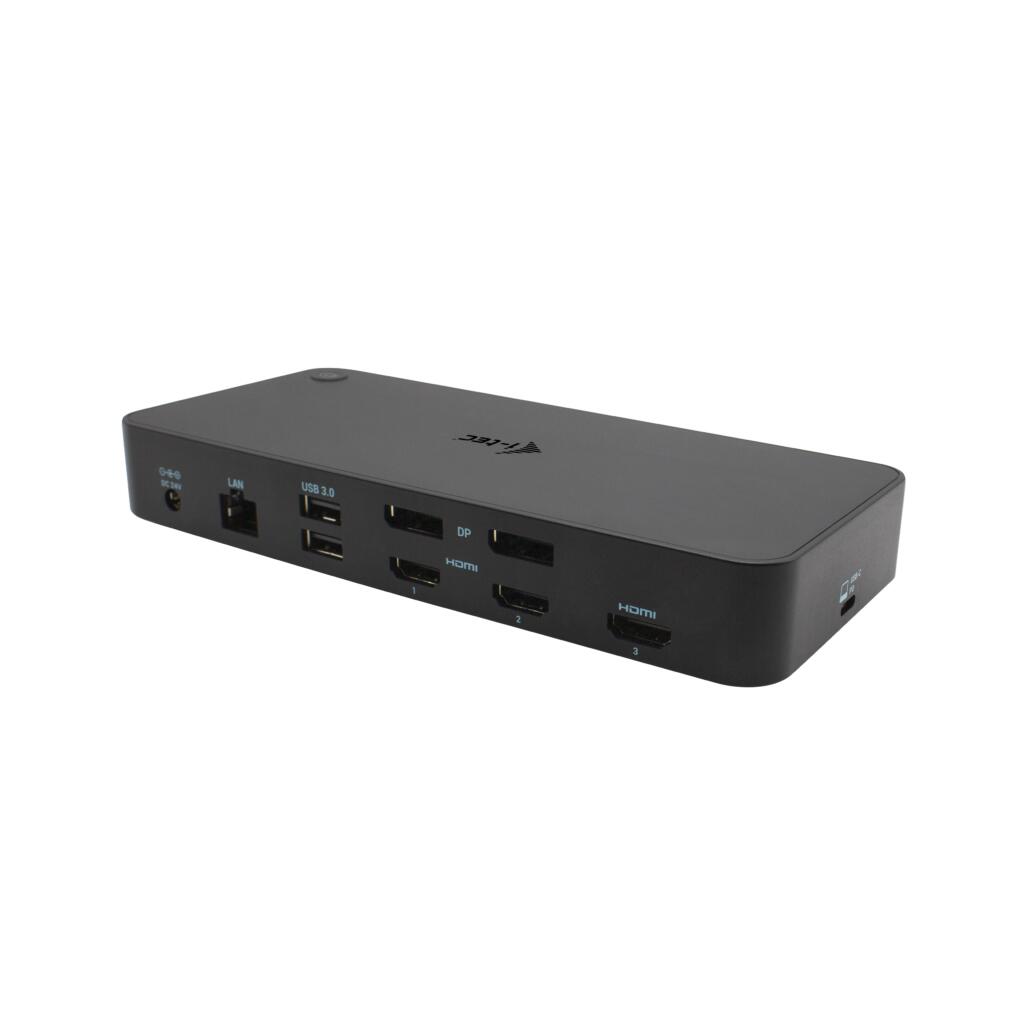 I-TEC USB 3.0/USB-C/Thunderbolt 3x 4K Docking Station mit Power Delivery 100W