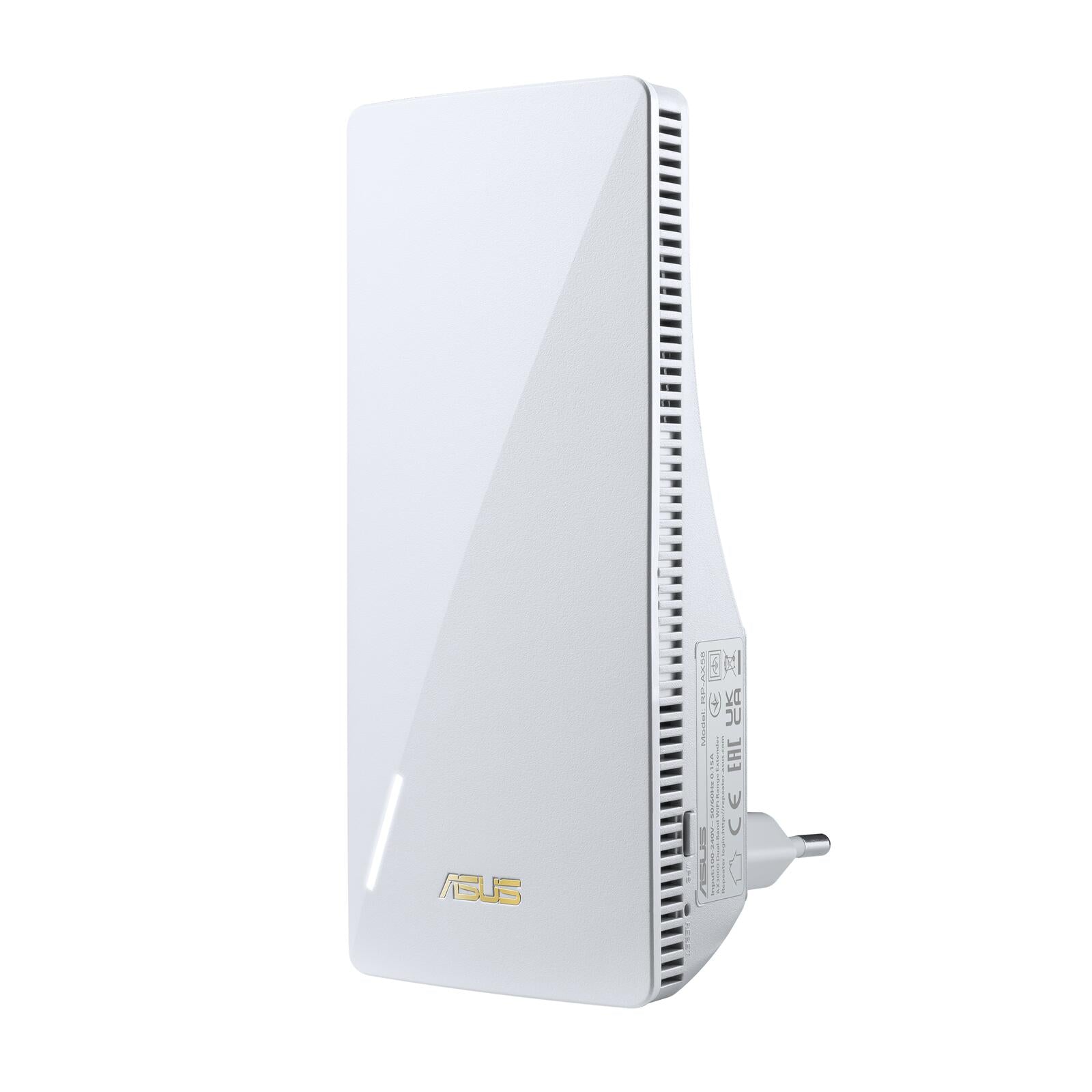 ASUS RP-AX58 AX3000 Dualband WiFi 6 Range Extender/ AiMesh Extender (160 MHz Bandbreite auf 5GHz Kanälen, Einrichtung pe