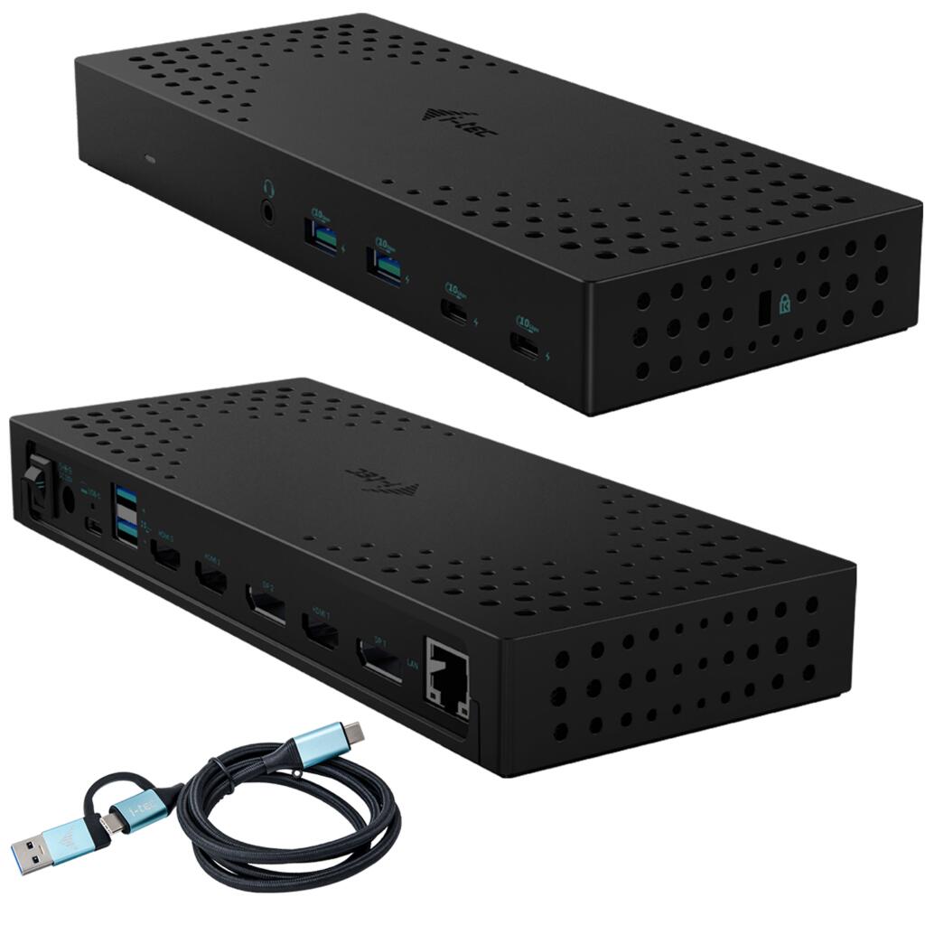 I-TEC USB 3.0 USB-C Thunderbolt 3x 4K Docking Station Gen 2 + Power Delivery 100W