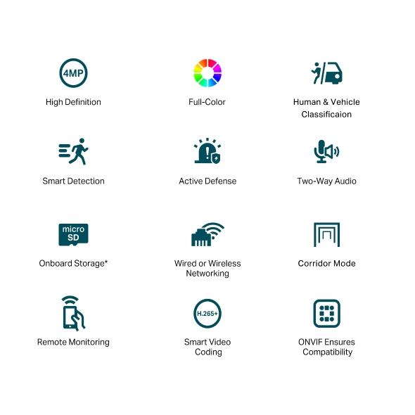 TP-Link VIGI C440-W Wi-Fi Netzwerk-Überwachungskamera für den Innenbereich mit 4 mm Objektiv