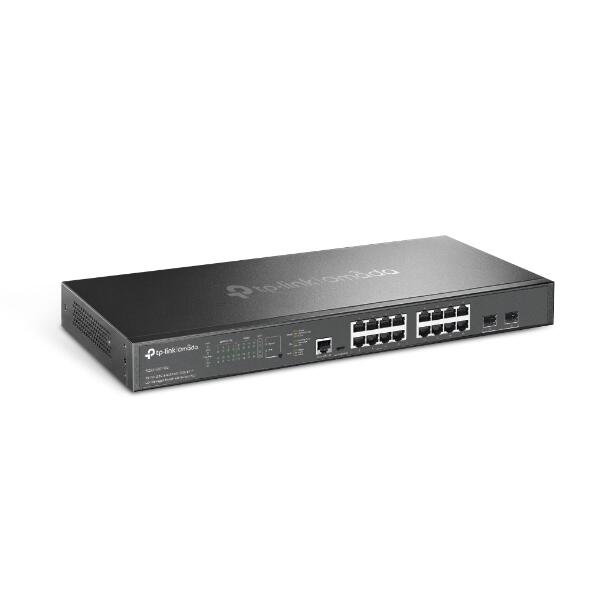TP-Link Omada SG3218XP-M2 16-Port 2,5G und 2-Port 10GE SFP+ L2+ Managed Switch mit 8-Port PoE