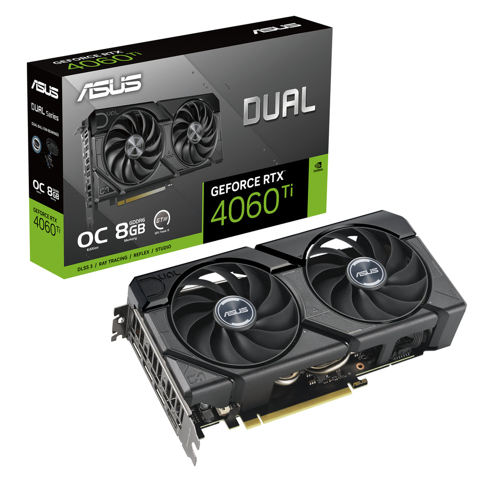 ASUS DUAL-RTX4060TI-O8G-EVO 8GB GDDR6 HDMI DP