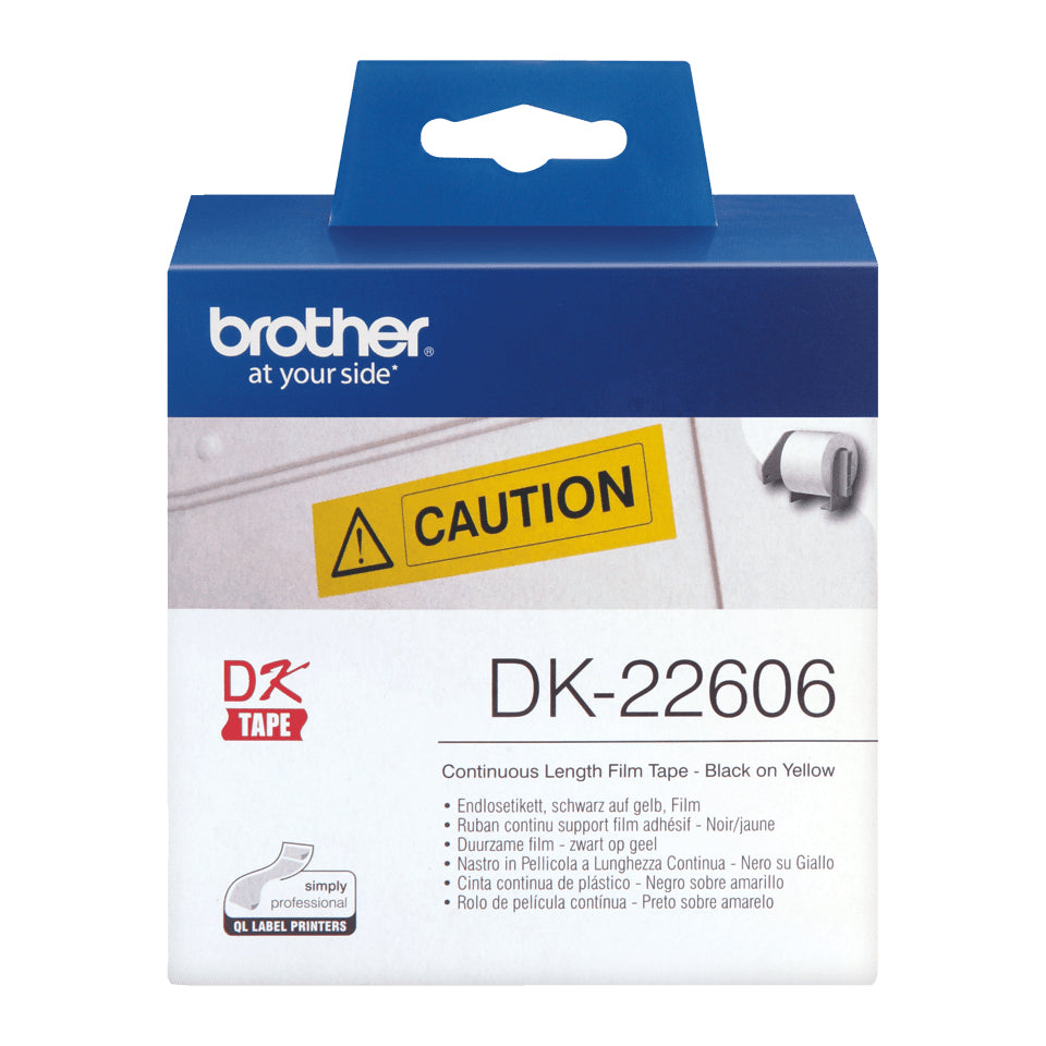 Film gelb Brother QL550/500 15,24m*62mm DK-22606