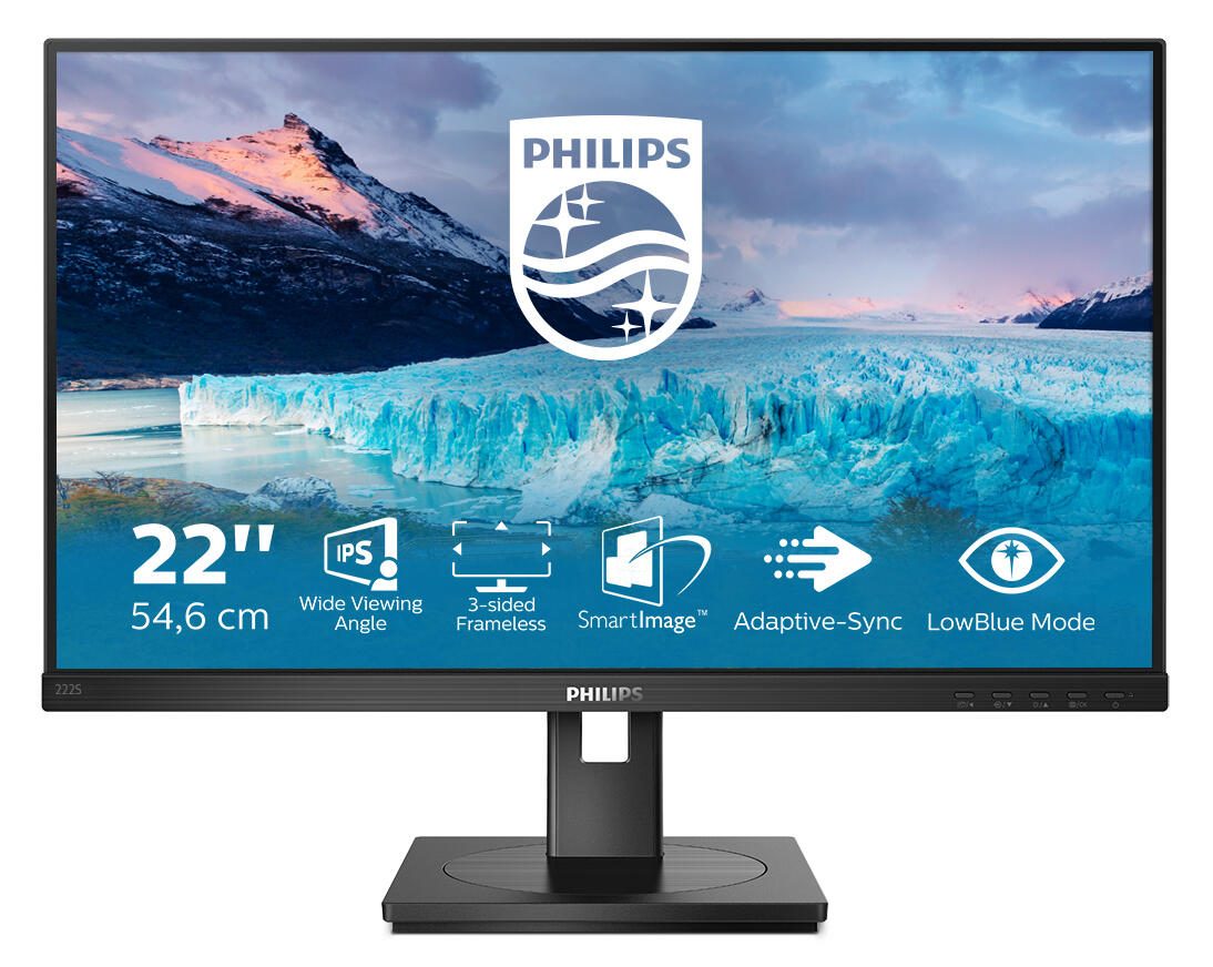 Philips S Line 222S1AE/00 Full HD Display 54,6 cm (21.5')