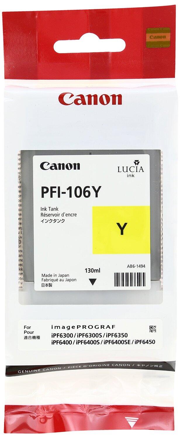 Canon Original PFI-106Y Druckerpatrone - gelb 130 ml