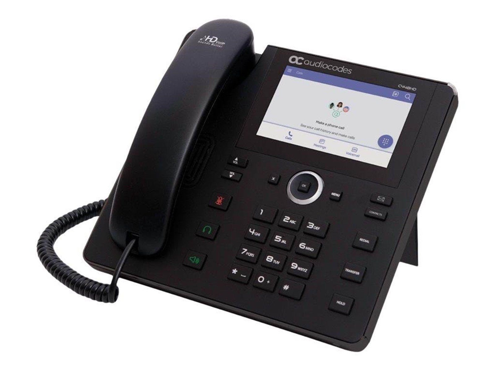 AudioCodes C448HD IP Phone - VoIP phone with caller ID - 3-way call capability