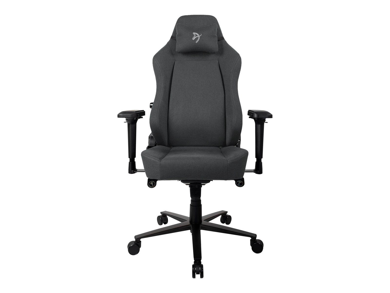 Arozzi Primo - chair - aluminium woven fabric metal frame - grey black/grey Büro Stuhl - Aluminium - Bis zu 140 kg