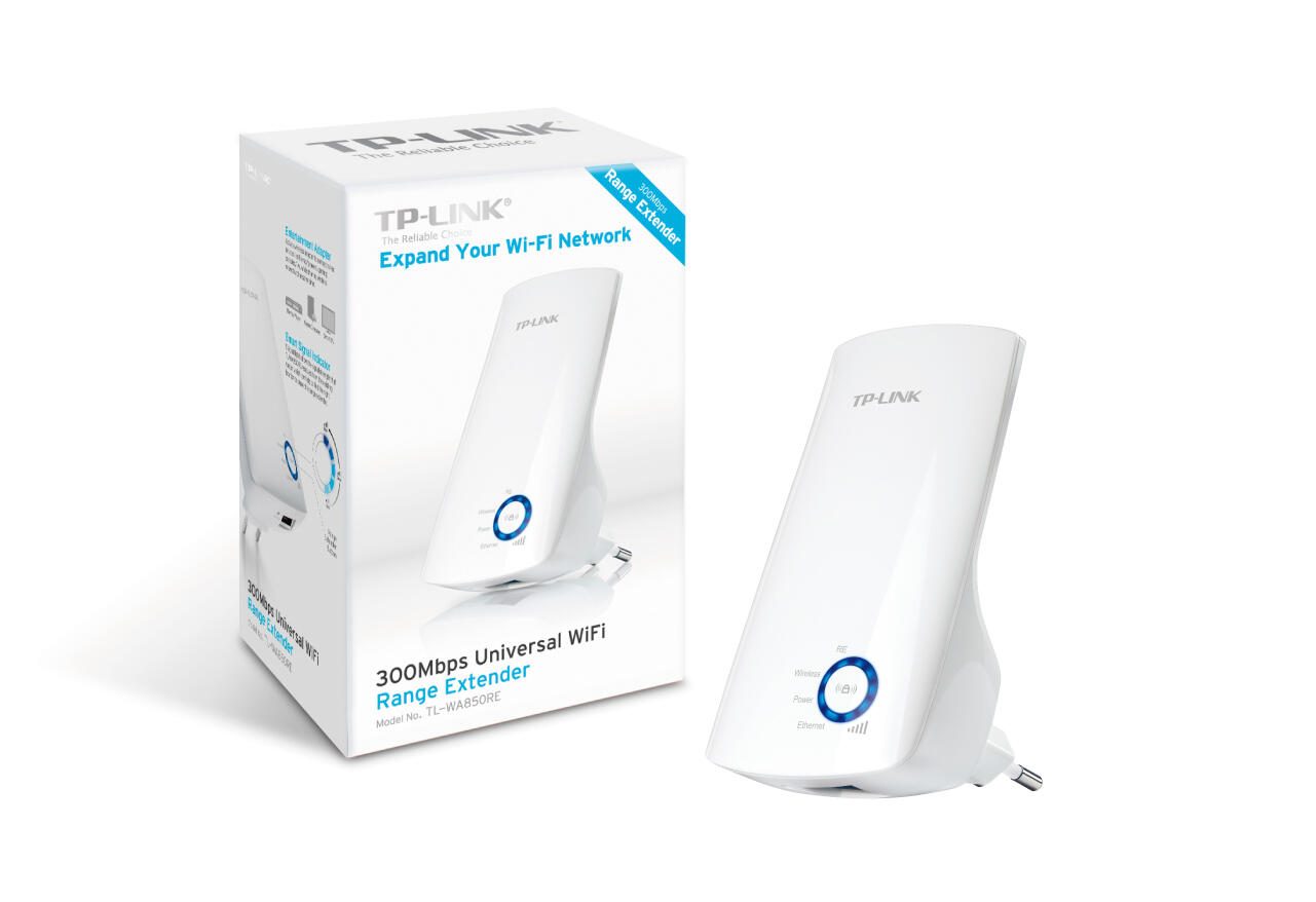TP-LINK TL-WA850RE Universeller 300Mbit/s-WLAN-N-Repeater mit LAN-Port