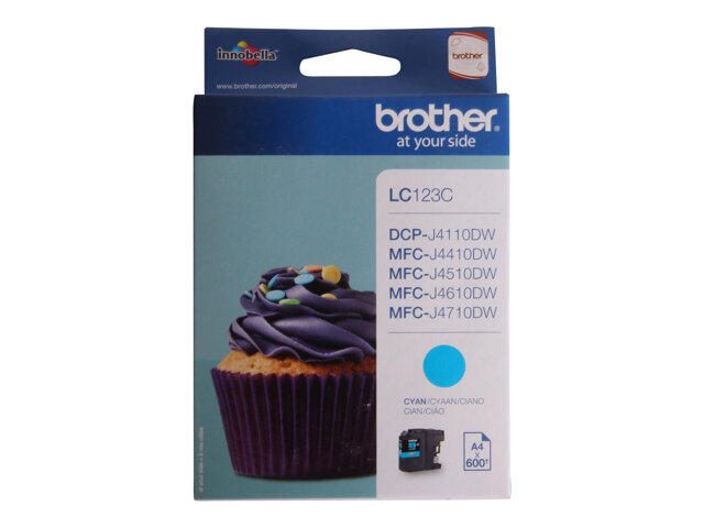 Brother Original LC-123C Druckerpatrone cyan 600 Seiten (LC123C)