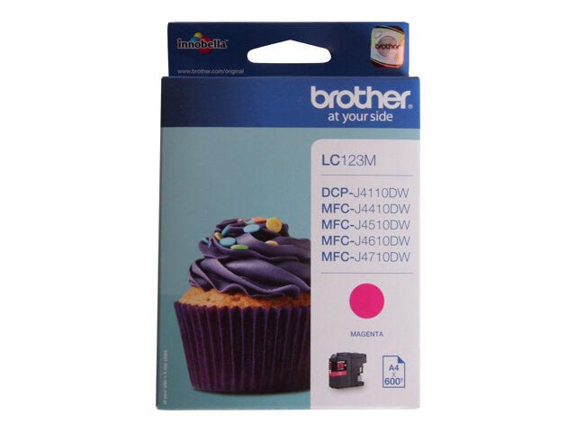 Brother Original LC-123M Druckerpatrone magenta 600 Seiten (LC123M)