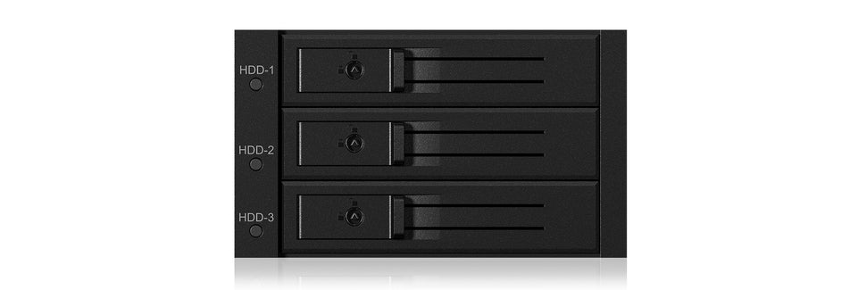 Backplane IcyBox 3x3,5" SATA/SAS HDD/SSD -> 2x 5,25" Schacht ret