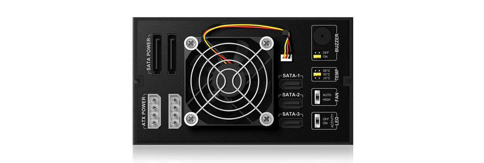 Backplane IcyBox 3x3,5" SATA/SAS HDD/SSD -> 2x 5,25" Schacht ret