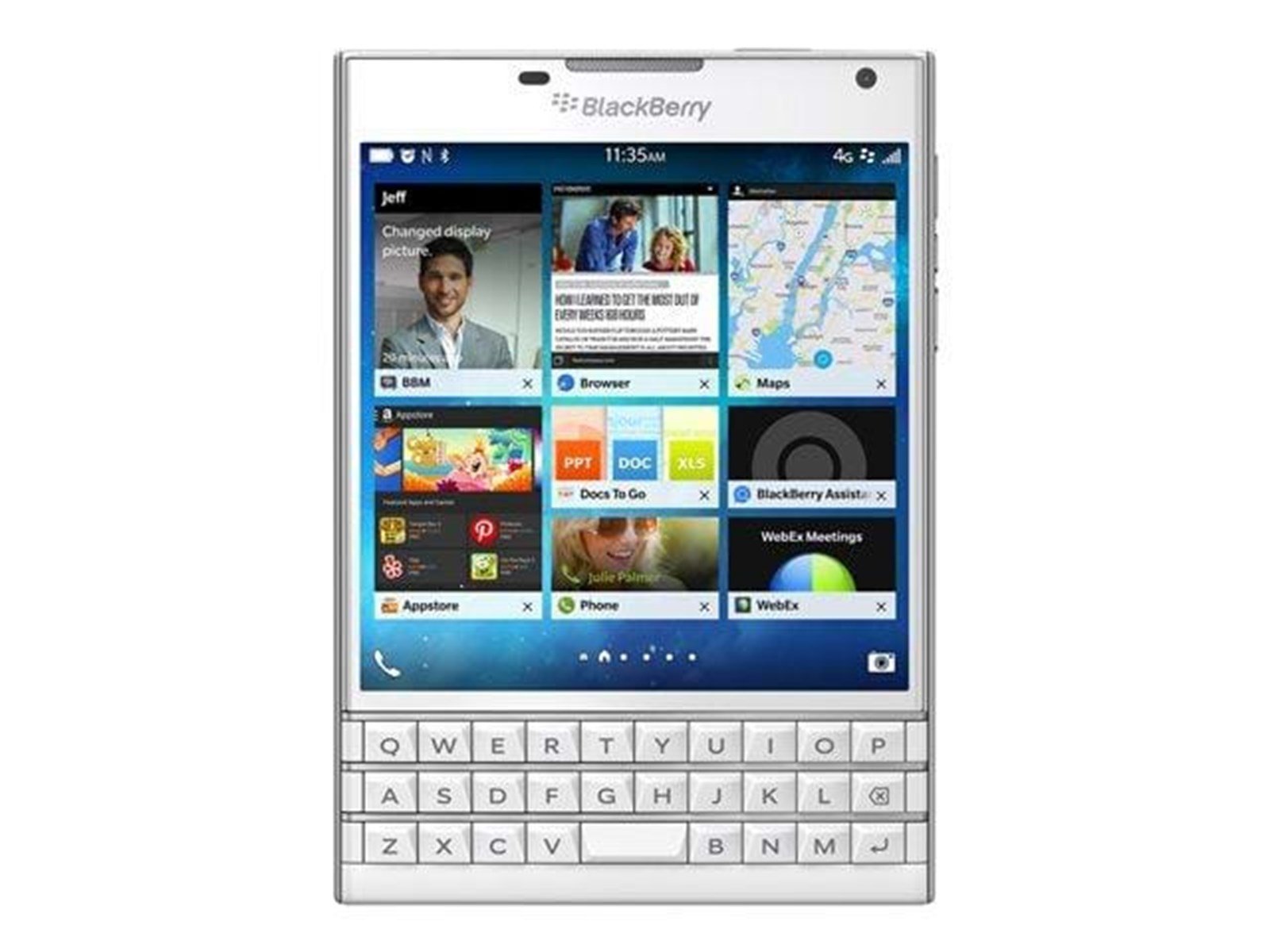 BlackBerry Passport - White (German QWERTZ)