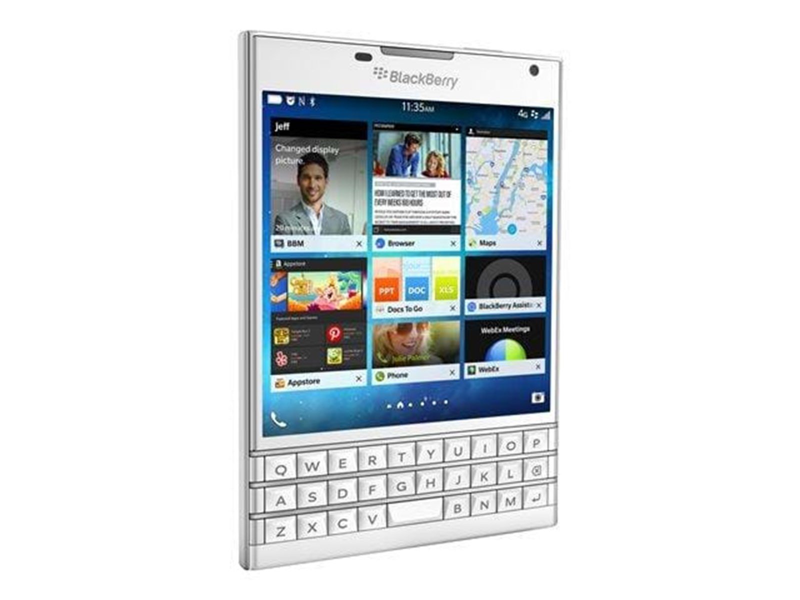 BlackBerry Passport - White (German QWERTZ)