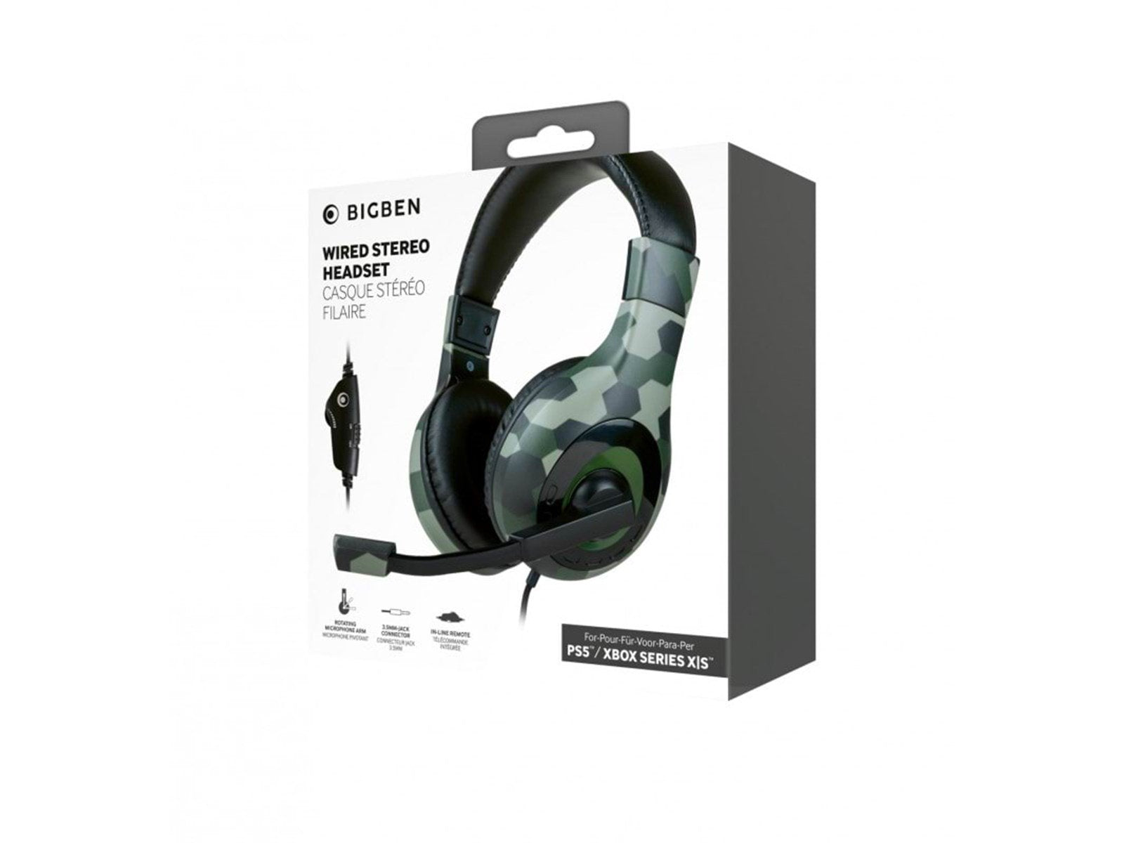 BigBen Interactive Stereo Gaming Headset V1 - Green Camo