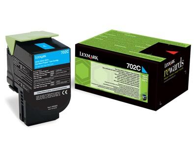 Lexmark Original 702C Toner - cyan (70C20C0) für CS310dn/n, CS410dn/dtn/n, CS510de/dte