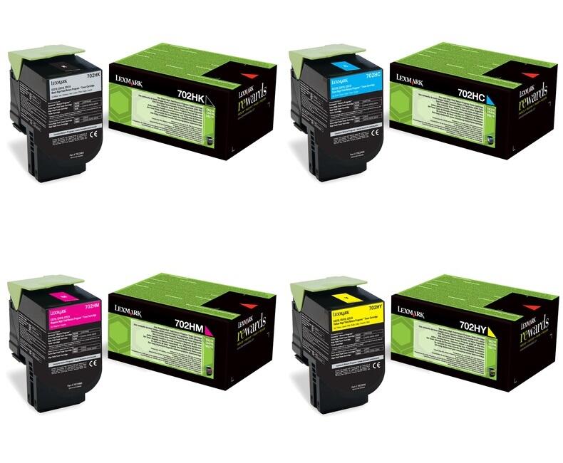 Lexmark Original Toner - 4er Multipack für CS310n/dn, CS410n/dn/dtn, CS510de/dte
