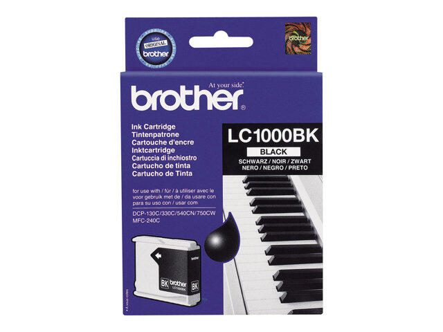 Brother Original LC-1000BK Druckerpatrone schwarz 500 Seiten (LC1000BK)