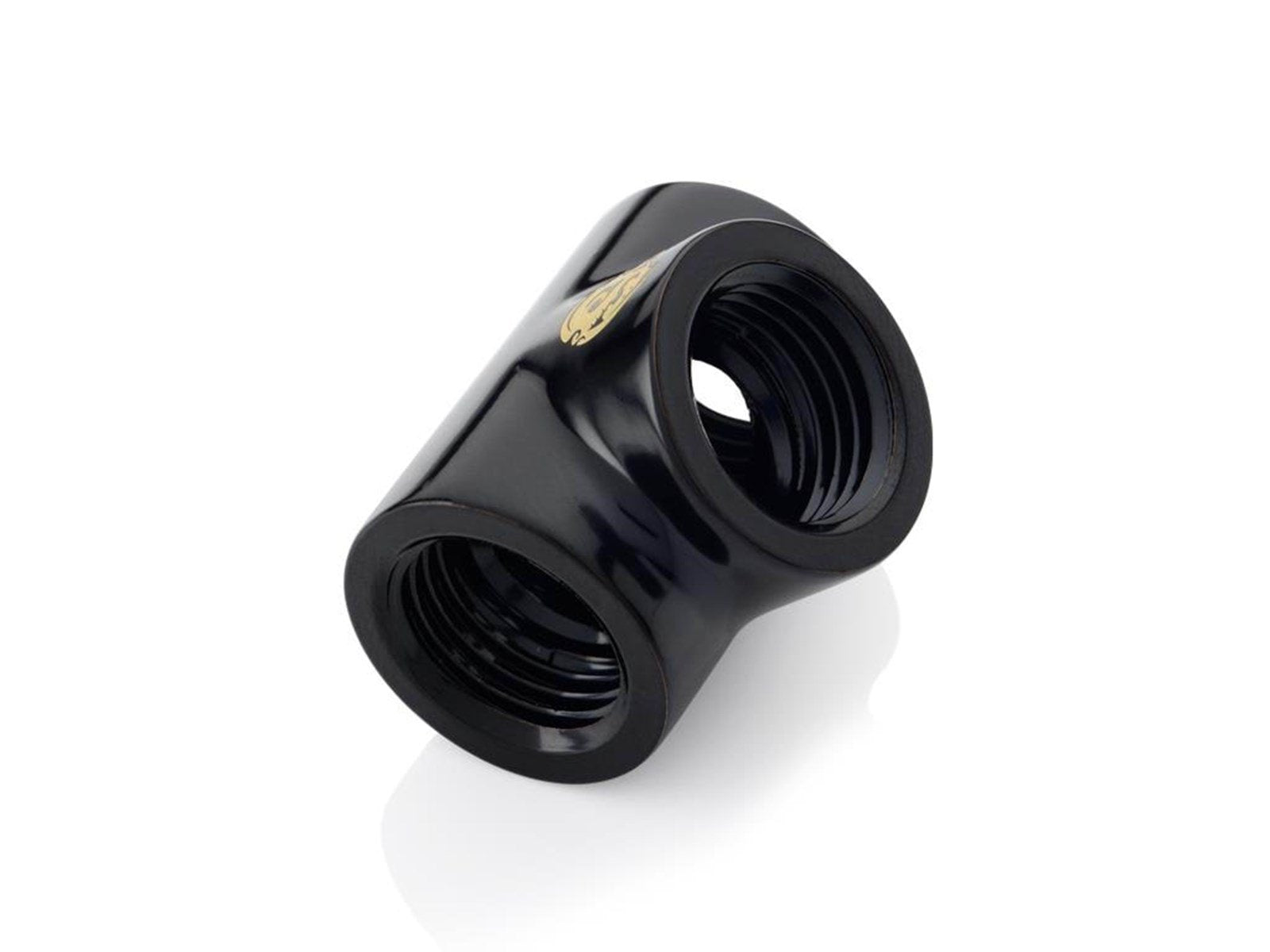 Bitspower Matt Black T-Block With Triple IG1/4