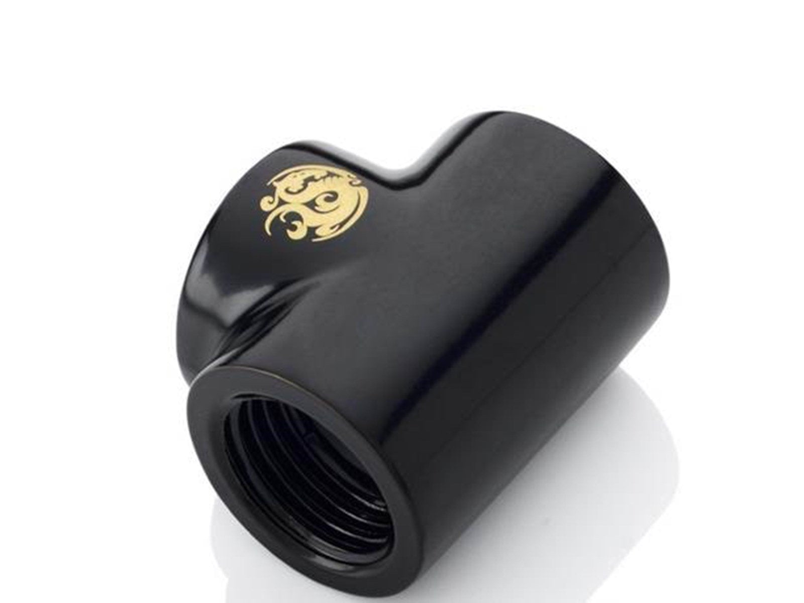 Bitspower Matt Black T-Block With Triple IG1/4