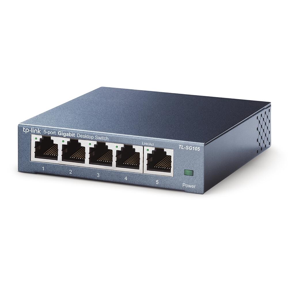 TP-LINK TL-SG105 5-Port 10/100/1000Mbit/s Desktop Switch