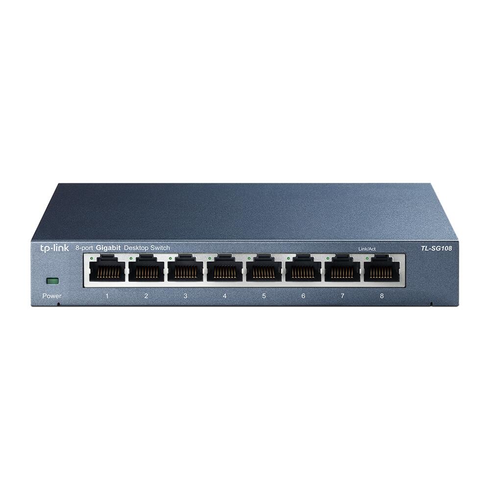 TP-LINK TL-SG108 8-Port 10/100/1000Mbit/s Desktop Switch