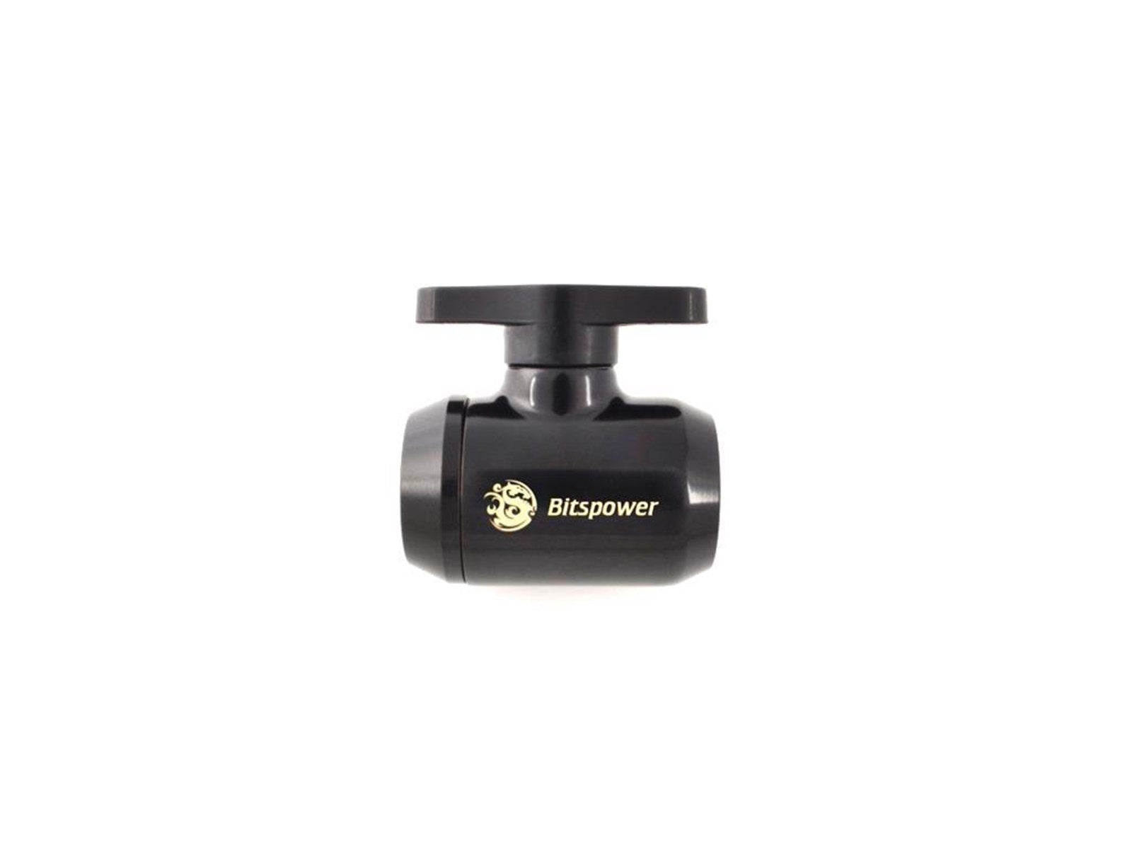 Bitspower Matt Black Mini Valve With Black Handle