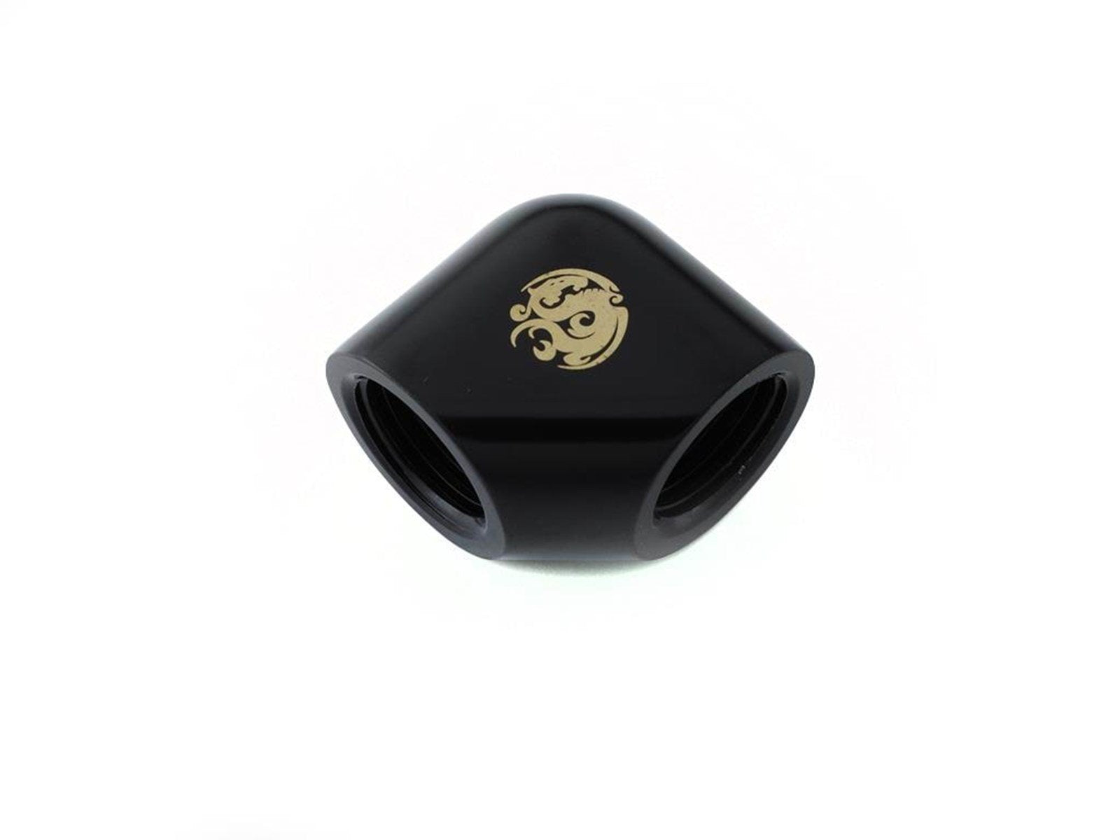 Bitspower Matt Black 90-Degree With Dual Inner G1/4