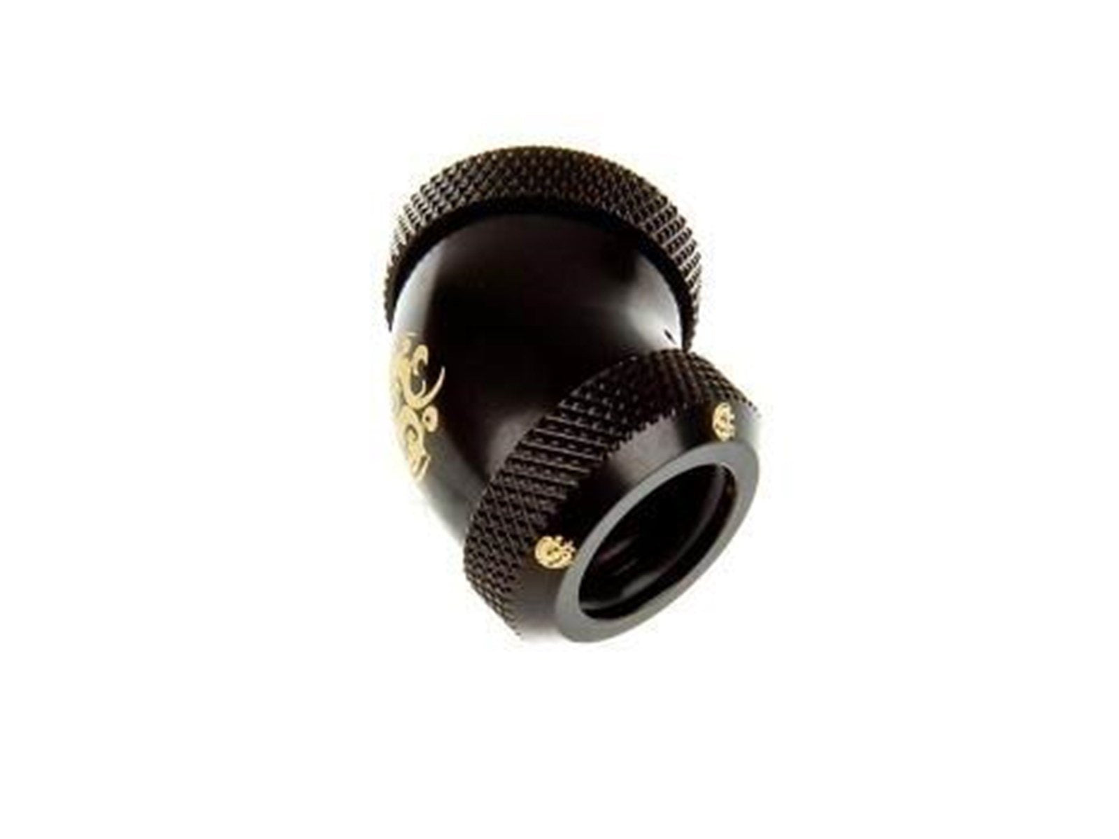 Bitspower Matt Black Enhance 45-Degree Dual Multi-Link Adapter For OD 12MM