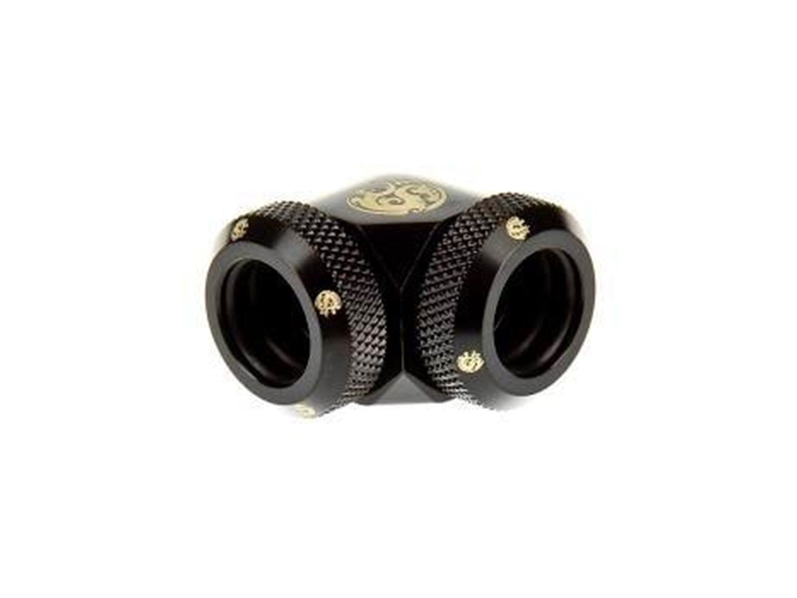 Bitspower Matt Black Enhance 90-Degree Dual Multi-Link Adapter For OD 12MM