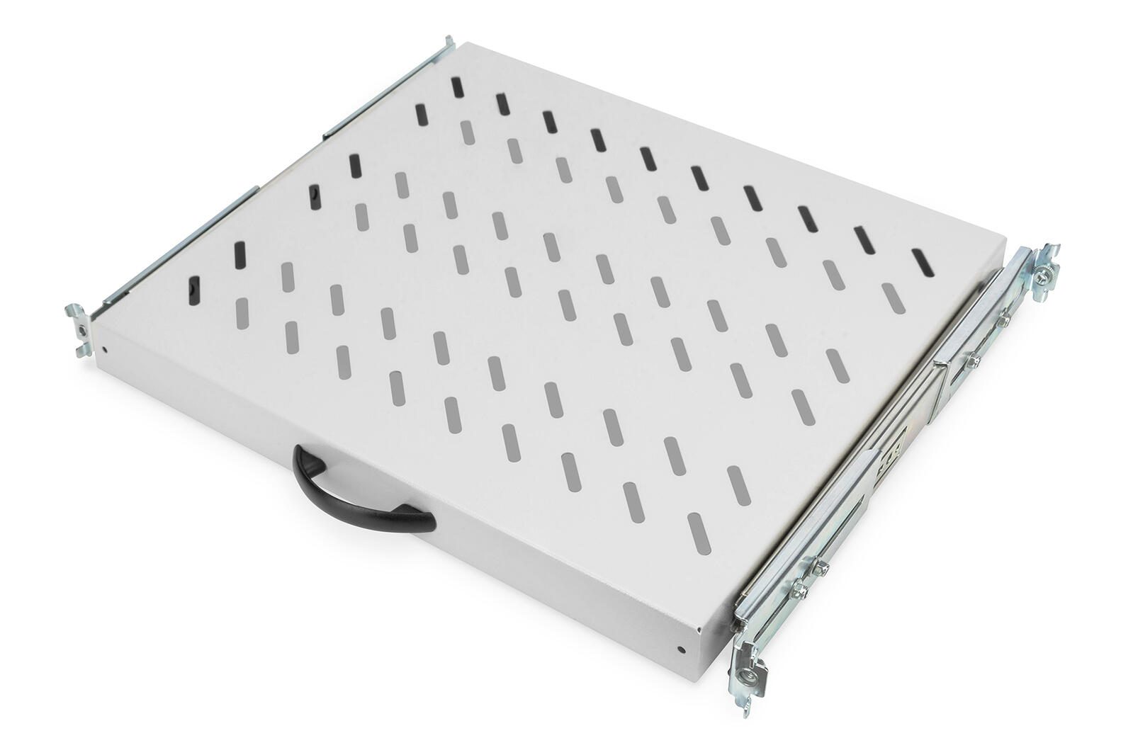 Digitus Fachboden 19'-Schränke ausziehbar ab 600mm Tiefe bis 25kg 1HE RAL7035 grau