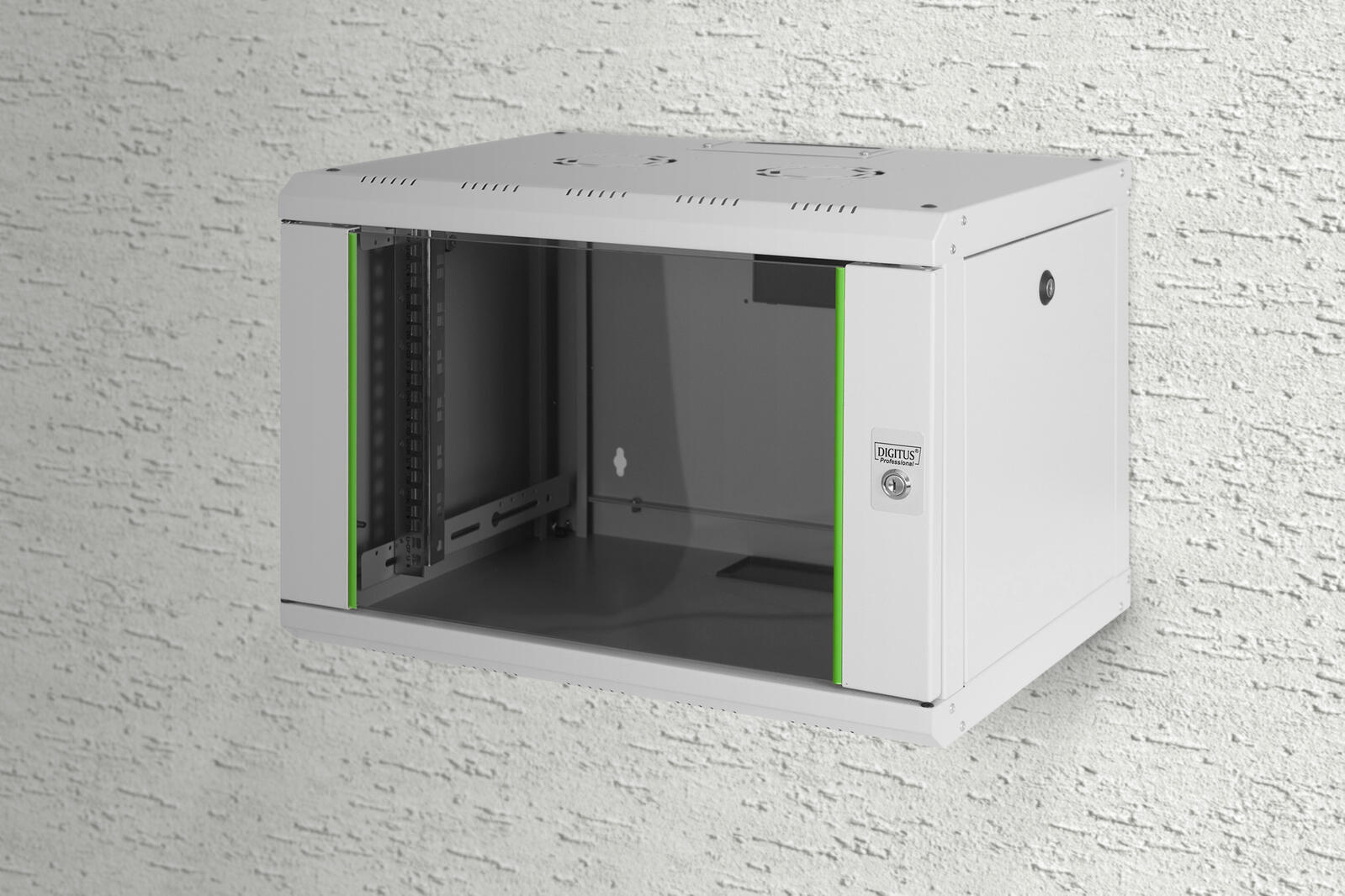 Digitus 7HE 19'-Wandgehäuse Unique Serie RAL 7035 grau