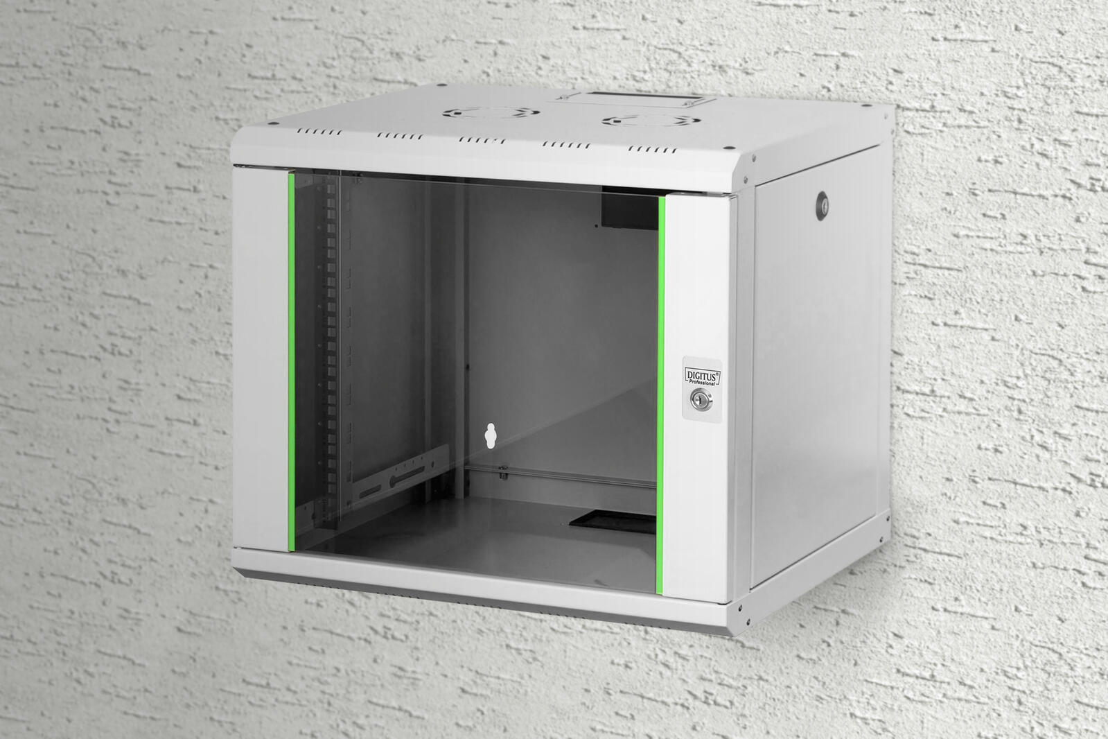 Digitus 9HE 19'-Wandgehäuse Unique Serie RAL 7035 grau