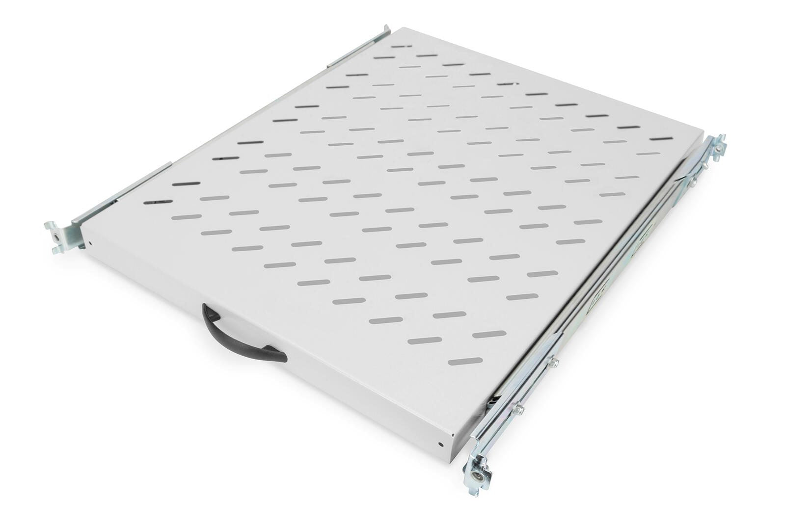 Digitus Fachboden 19'-Schränke ausziehbar ab 800mm Tiefe bis 25kg 1HE RAL7035 grau