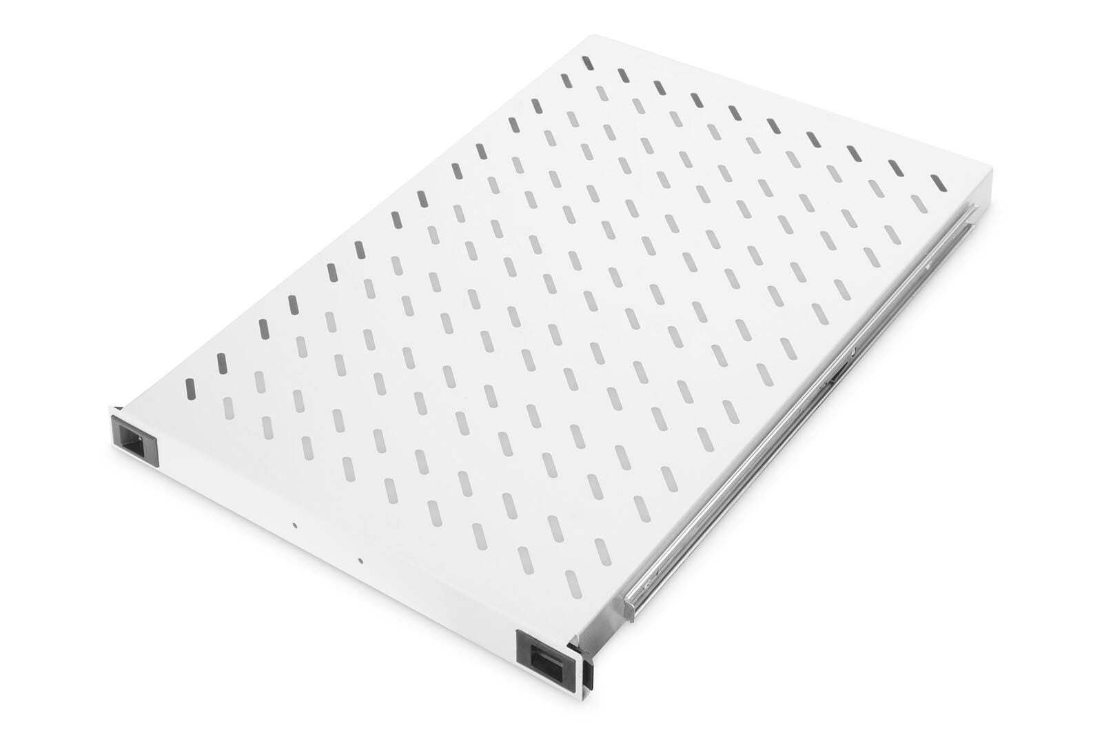 Digitus Fachboden 19'-Schränke ausziehbar ab 1.000mm Tiefe bis 65kg 1HE RAL7035 grau